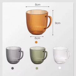 40 Pks Bathroom Accessories Plastic Gargle Cup With Handle