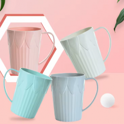 40 Pks Oblique Sideways Handle Toothbrush Cup