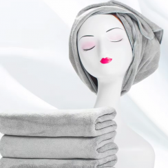 25 Pks Locking Edge Microfiber Weft Braided Dry Hair Towel