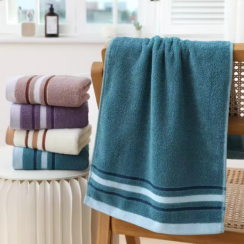 80 Pks Striped Cotton Thick Towels