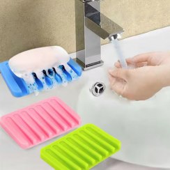 42 Pks Non Slip Silicone Flexible Soap Dish Holder